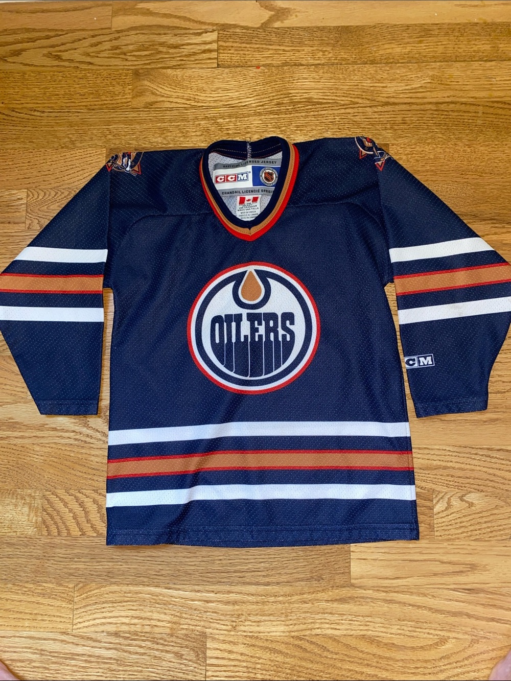 Vintage Kids CCM Oilers Jersey / 02 Smith